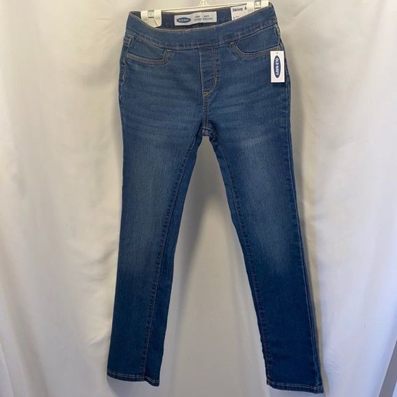 Old Navy Pull Up Skinny Jeans Size Large - Picture 1 of 7